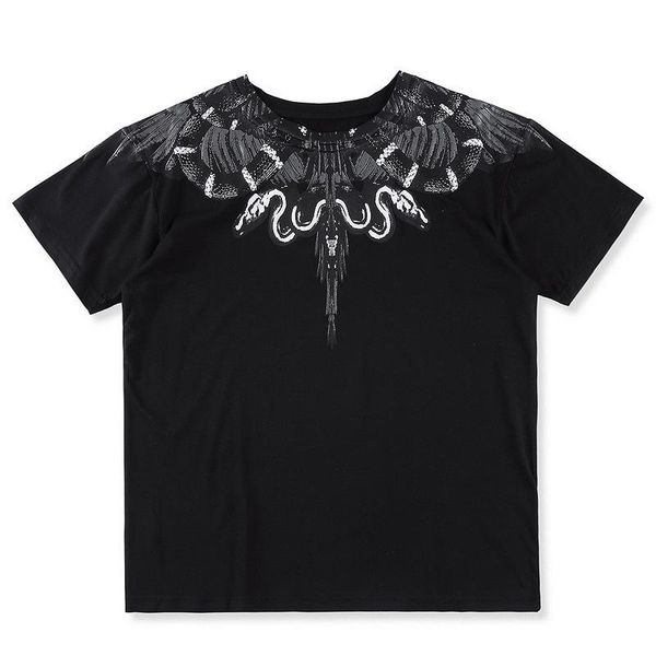 

dear2019 street hiphop student leisure time easy ash python wing short sleeve woman male t pity, White;black