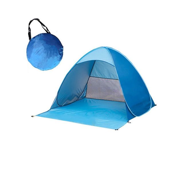 

sunscreen set up automatic speed open camping tent outdoor beach shade strong steel beam frame durable lightweight