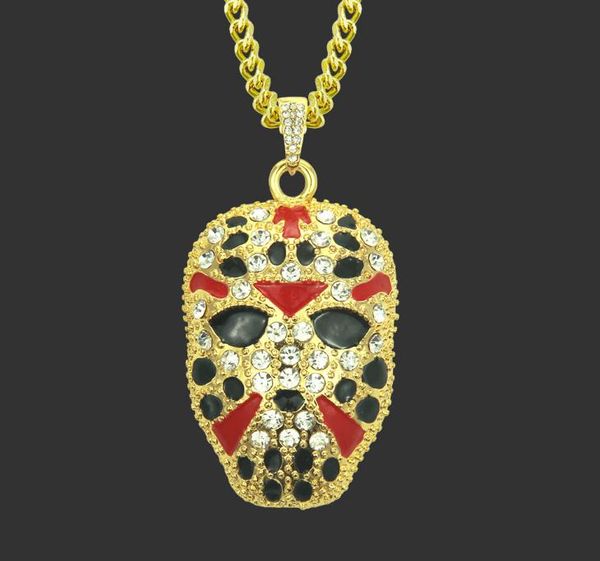 

blockbuster european and american fashion personality hip-hop necklace rock face painting men exaggerate boutique pendant necklace, Silver