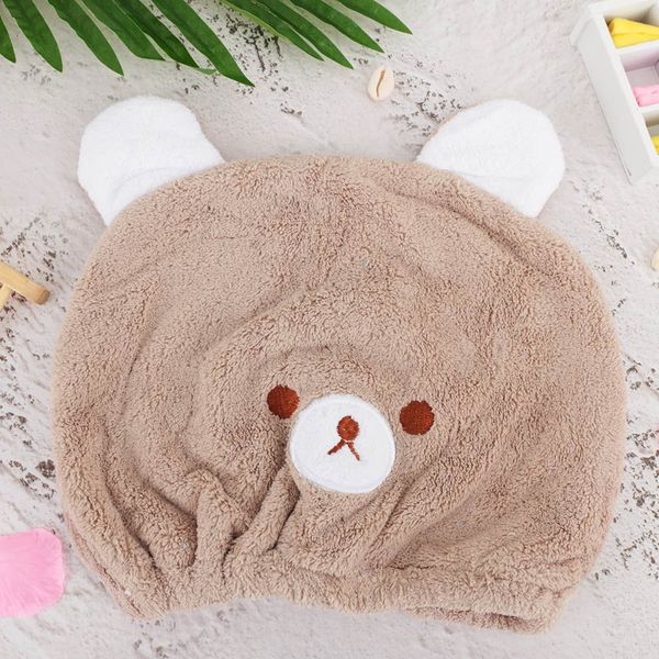 

hair turban quick dry bath hair drying towel head wrap hat shower cap bathing tool head wrap hat bathing tool accessories cap