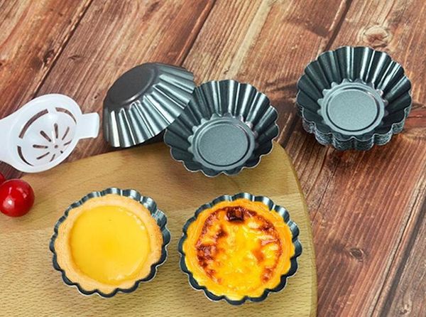 

factory direct high mould baking cne thickened chrysanthemum tart mould carbon appliance shipping diy fast cake large steel egg quality