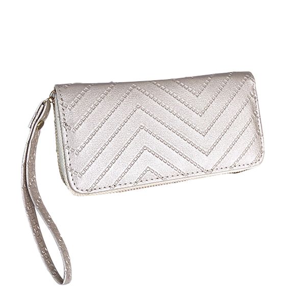

ishowtienda fashion women stripe coin purse retro pure color long wallet soft daily card holder women handbags 2019 bolso mujer, Red;black