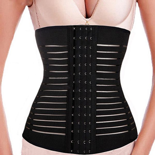 

body slim waist shaper tummy cincher girdle corset underbust shapewear, Black;white