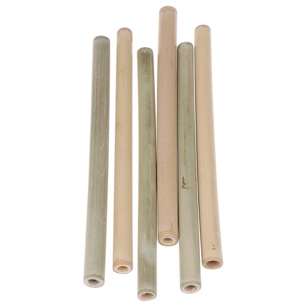 

10шт экологичной желтая бамбуковая соломка с соломинкой щетка для очистки партии бытовой соломинки tool bar аксессуаров