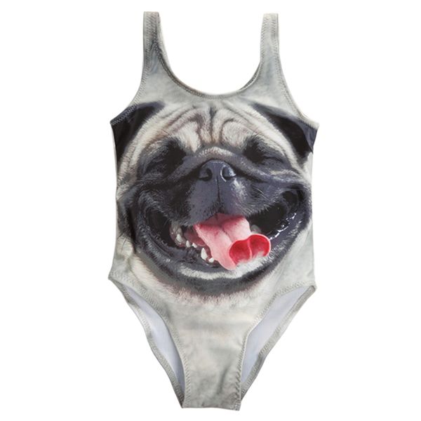 

baby swimming clothing 2017 kids girls dog summer bodysuits swimwear cute animal swimming bathing suit swimsuit clothes 3-10year