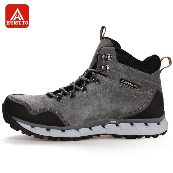 

humtto men hiking shoes winter outdoor tactical boots lace-up high cut sneakers tourism mountaineering climbing shoes