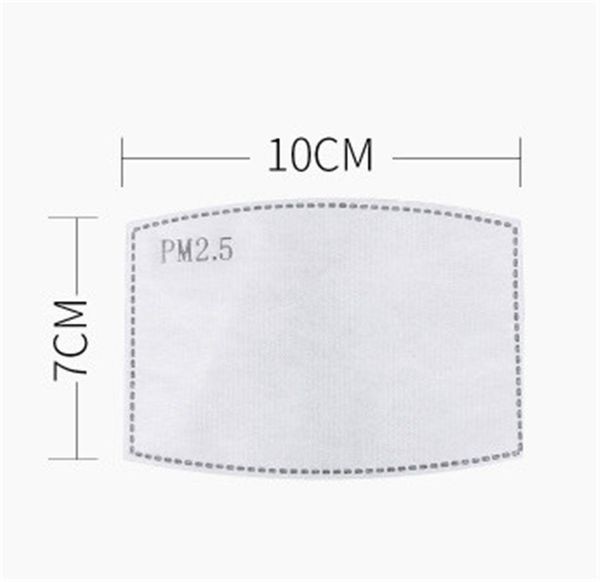 

wholesale spot children disposable 5-layer mask filter pm2.5 dust activated carbon anti-fog replacement filter gasket
