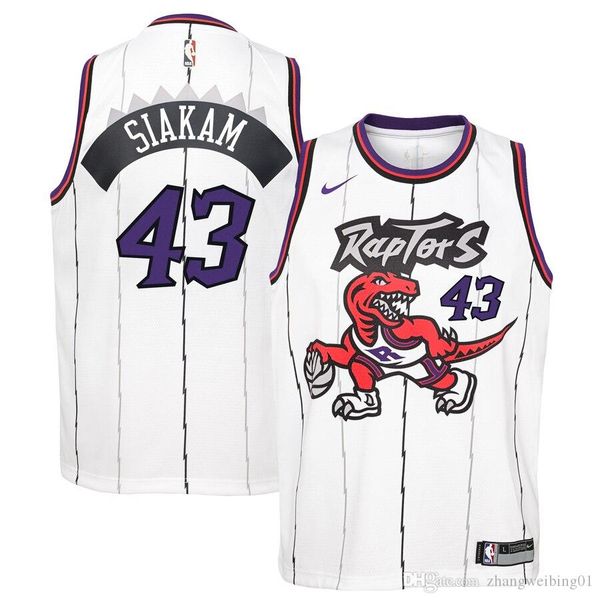 

men toronto raptors 43 pascal siakam mitchell & ness white hardwood classics 1998-99 authentic nbajersey, Black