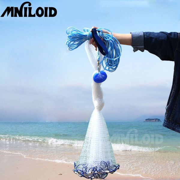 

mniloid american hand cast net diameter 2.4-7.2m fishing net 4.2m fishing network 3m small mesh catch fish tools