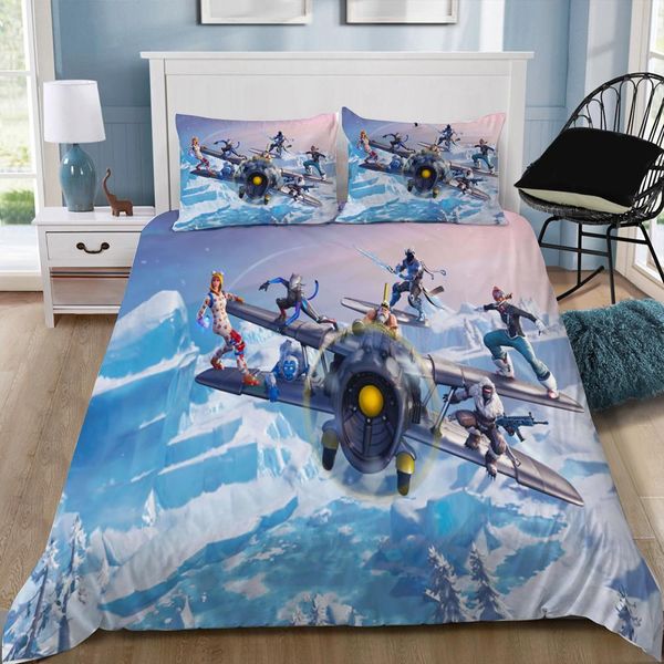 

game battle royale 3d bedding set printed duvet cover set bed linens twin  king size custom dropshipping