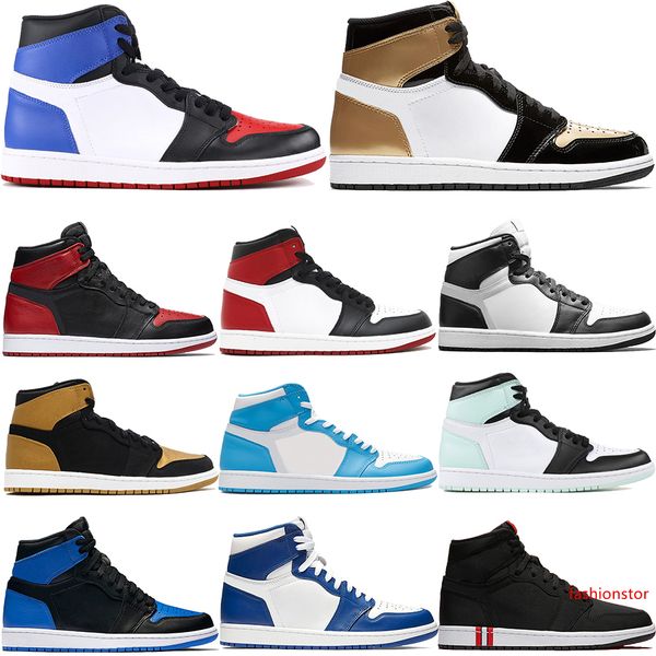 

mens 1 1s jumpman basketball shoes 3 gold toe chicago unc royal banned court purple pine green men designer sneakers