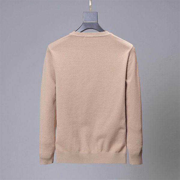 

new 2020 men's high-end design sweater pullover brand men's sweater knitwear long-sleeved design sweater winter men's wear -3, White;black
