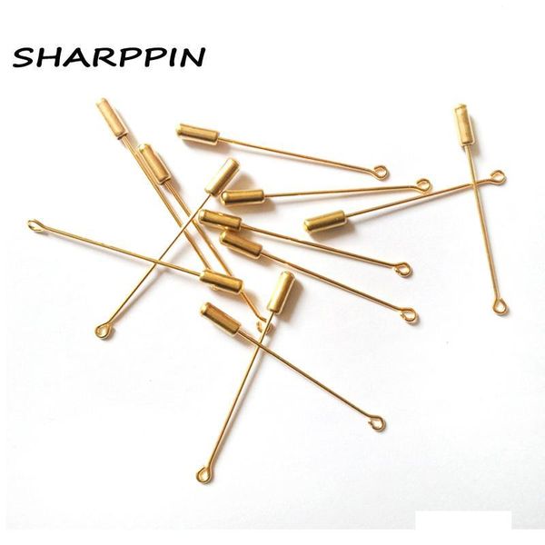 

wholesale 100pcs brooch pins hijab muslim brooches wholesale diy pins 5cm women safety scarf hijab pins sh190723, Gray