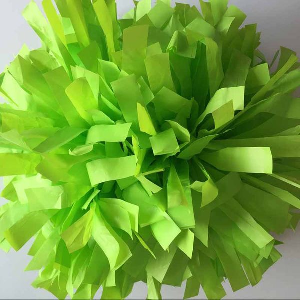 

cheerleading 1piece 180g cheerleader pom poms 6" professional handle plastic mixed competion costume custom color never fade