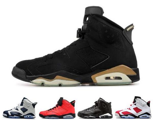 

6 carmine basketball shoes classic 6s unc black blue white infrared low chrome women men sport blue red oreo alternate oreo black cat 41-47