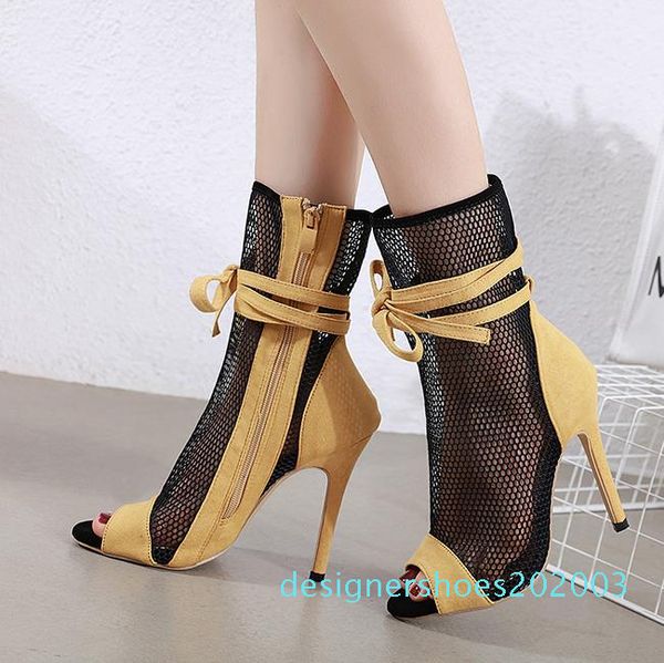 

size 35 to 42 with box mixed color patchwork hollow out peep toe shoes fashion luxury designer women shoes d03, Black