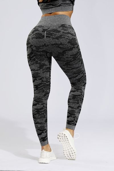 

камуфляж бесшовные леггинсы высокой талией тренировки йога брюки женщины push up спорт фитнес гетры женщины йога тренажерном зале поножи, Black;white