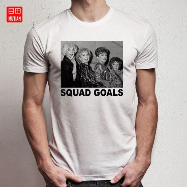 

squad goals the golden girls t shirt, White;black