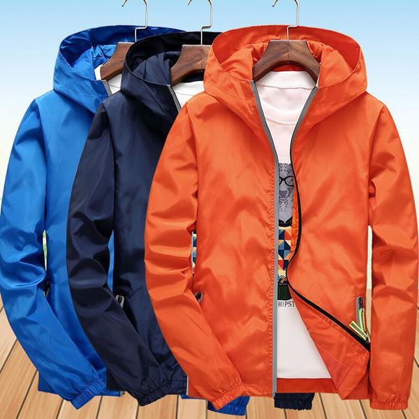 

spring jacket outdoor climbing fishing camping coat reflective zipper autumn jacket big size men's coat, Black;brown
