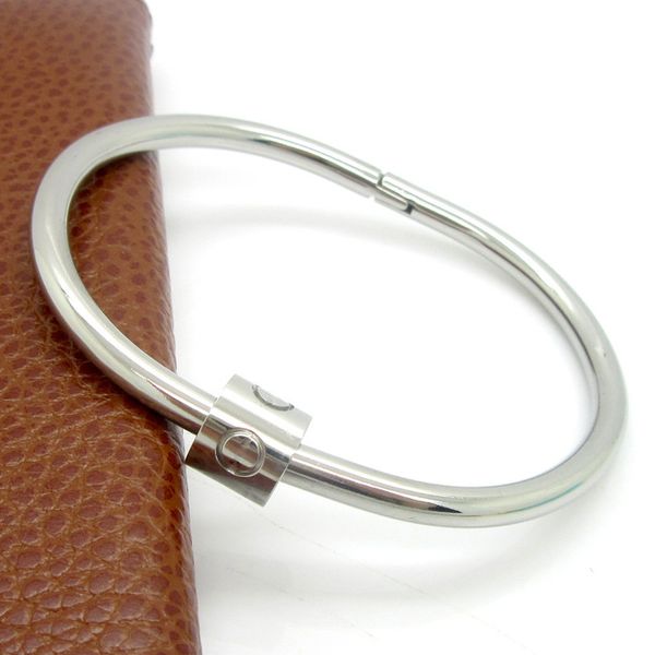 

wholesale- new stainless steel screw love bracelet jewelry cuff rose gold plate bangles bracelets for women love bracelet, Black