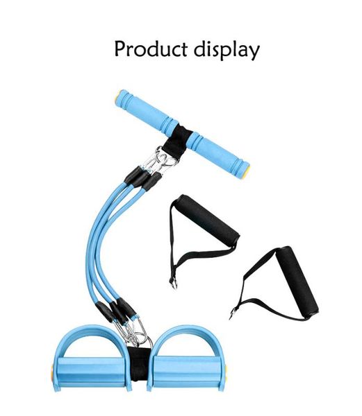 

multifunctional sit-up tensioner pedal pull rope equipment household sports foot pedal chest enlarger training fitness