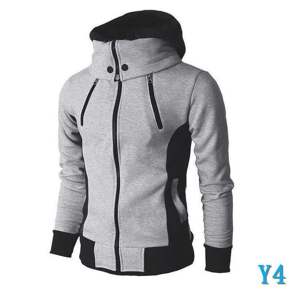 

autumn winter fashion mens hoodies casual men hooded cardigan hoodie outdoor windbreaker loose thick jacket size s-3xly4, Black