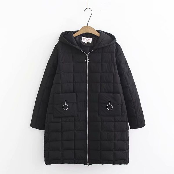 

female winter jackets hooded stand collar cotton padded women coat winter women long parka warm thicken plus size 3xl 4xl 5xl, Black