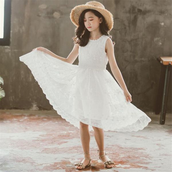 

weoneit summer dresses for girl 2019 girls clothing white princess party dress elegant ceremony teenage girl costume, Red;yellow