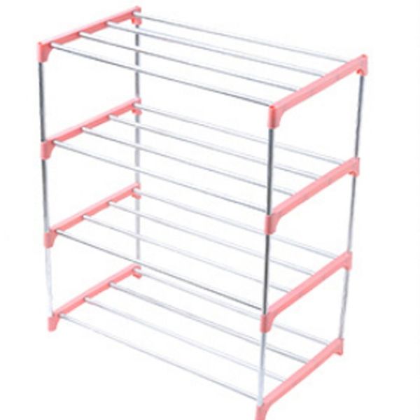 

simple multi layer shoe rack stainless steel easy assemble storage shelf shoe cabinet