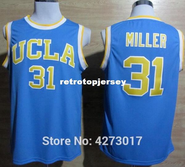 

ucla bruins college reggie miller jersey men blue for sport fans breathable sewing lavine basketball jerseys ncaa, Black;blue