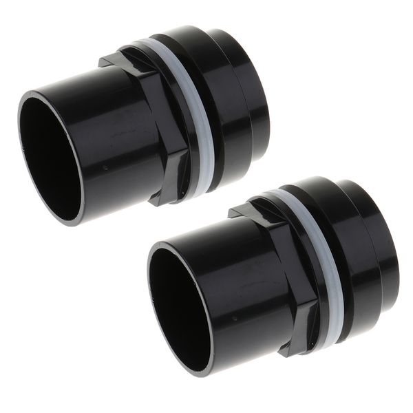 

2x fish tank pipe joint aquarium pipe connector coupler adapter 50mm dia