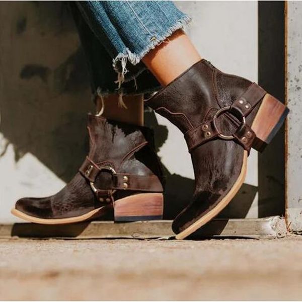 

fashion cowgirl boots women shoes winter western cowboy ankle boots pointed toe splicing sequined pu leather shoes, Black