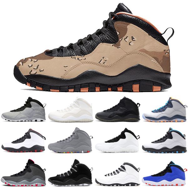 

10 desert camo westbrook red blue tinker cement men basketball shoes 10s cool grey fusion red i'm back steel sneakers