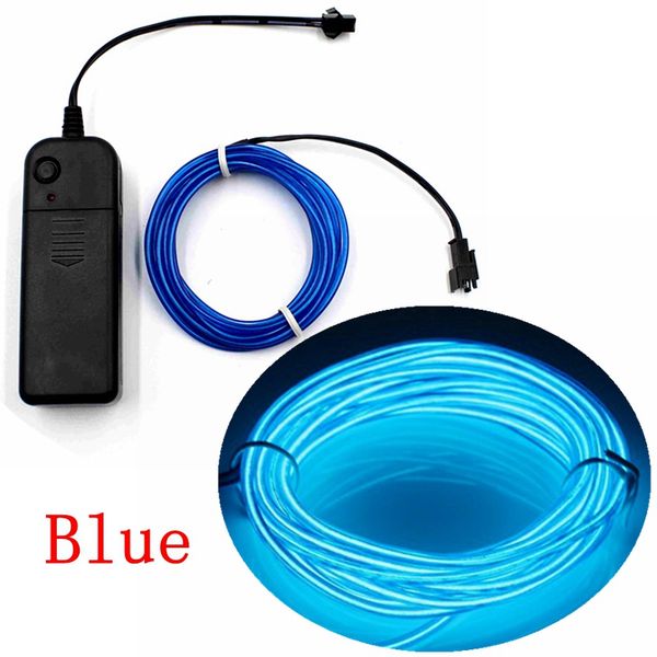 

неоновый свет 8 цветов 3m el wire rope tube с контроллером для украшения рождественской вечеринки на хэллоуин
