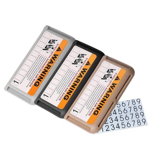 

car sun visor card holder parking card business cards organizer storage box with temporary parking phone number plate