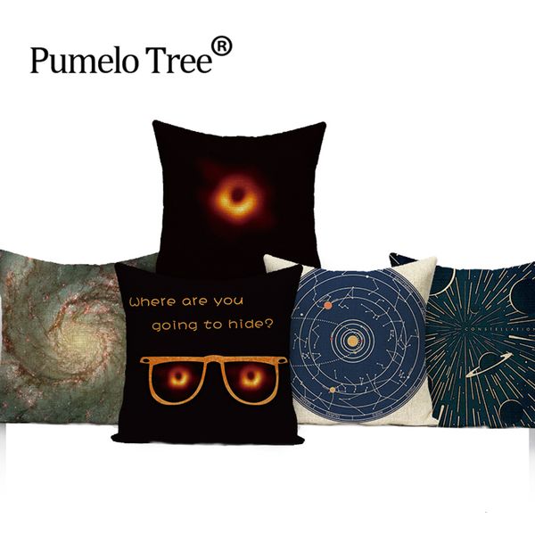 

fantasy black hole cushion covers space star science home decor sofa cushion cover universe pillow case new throw pillows case