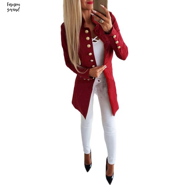 

single blazer women one button women long autumn red gray black blue blazer feminino underwear women plus size, White;black