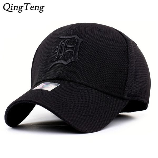 

black fitted closed full baseball cap men embroidered letters snapback hats women gorras bone male trucker hat casquette, Blue;gray