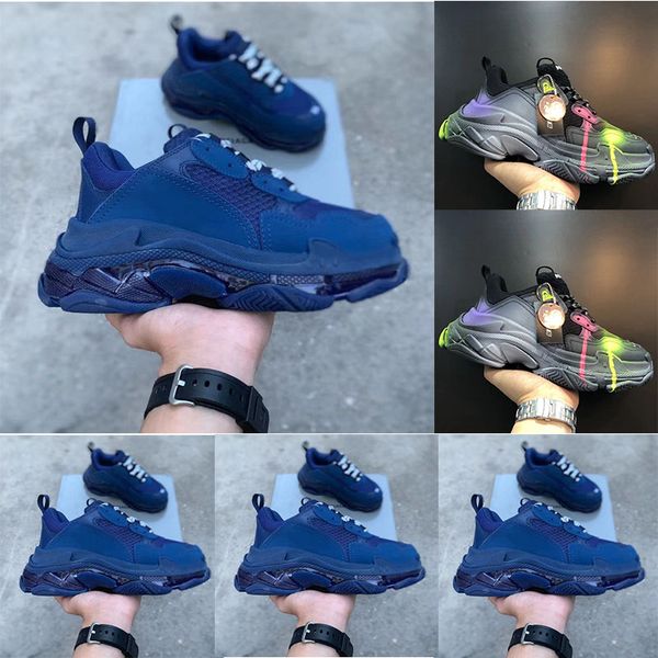 

2020 new designer low-cut old sneakers combination sole boots men's and women's fashion casual shoes 36-45 size, Black