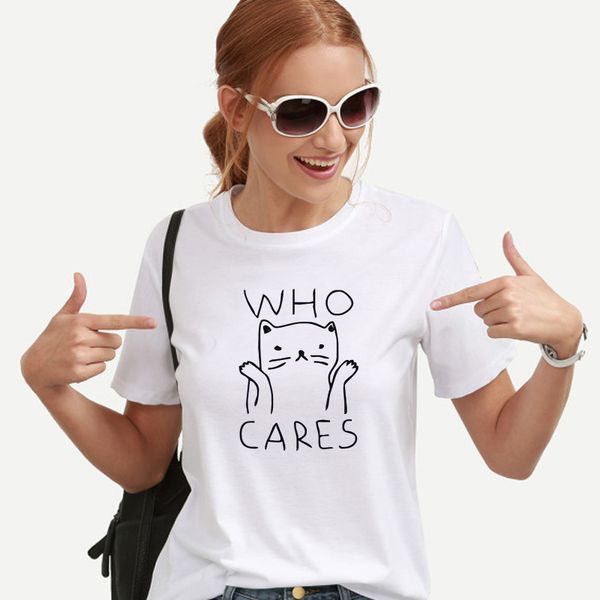 

oln cat graphic tees women funny t shirts women 2018 summer vintage tee shirt femme kawaii black white tshirts cotton top