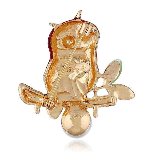 

wholesale- chinese fengqin jewelry alloy owl brooch characteristic jewelry, Gray