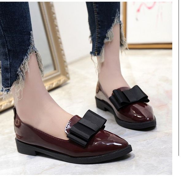 

women walking shoes classic pointed toe black oxford shoes for women flats comfortable slip on female ladies outdoor footwear