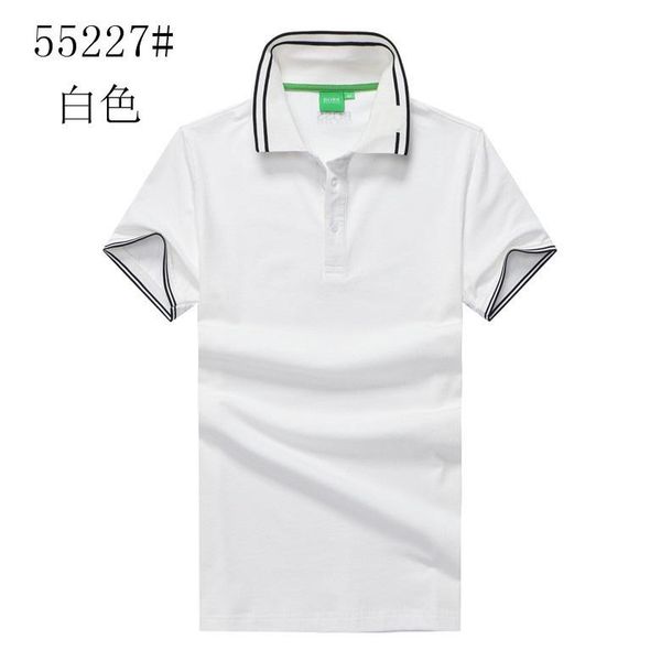 

2020 new men designer polo shirts summer bosses lapel polos cotton shirt mens short sleeve sport polo shirt fashion casual m-xxl, White;black