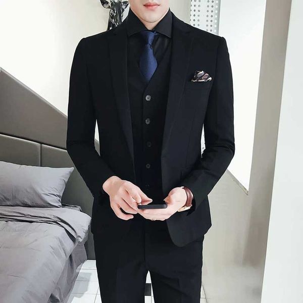 Costume 3 pièces Homme Noir