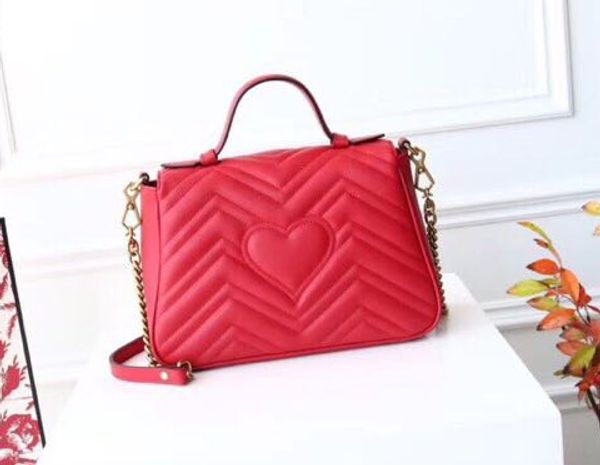

designer handbag shoulder bag leather material handbag fashion shoulder bags 2020 red