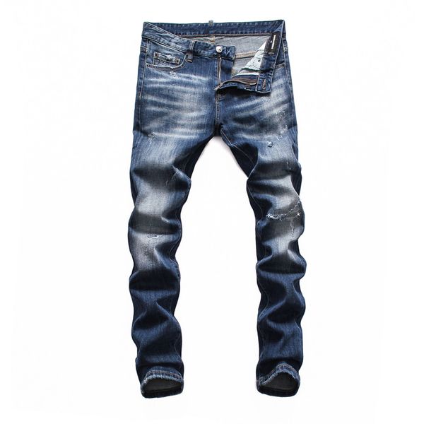

2020 luxury mens designer biker jeans mens joggers designer ripped skinny slim elastic denim biker jeans fashion mens designer sweatpants, Blue