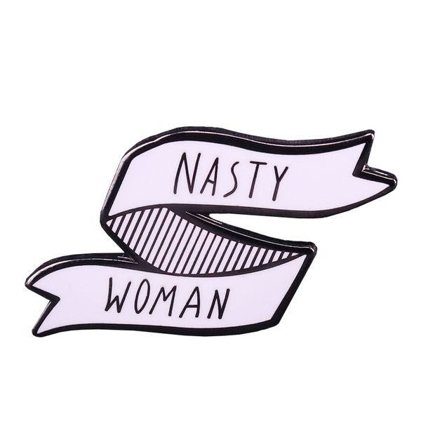2020 Nasty Women Club Brooch Feminist Pins Banner Badge Feminism