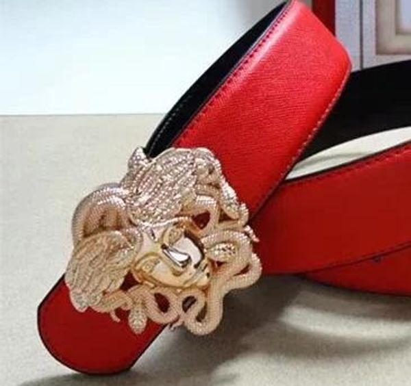 

2019 последние классические кожаные ремни высокого качества Medusa мужчин и женщин из