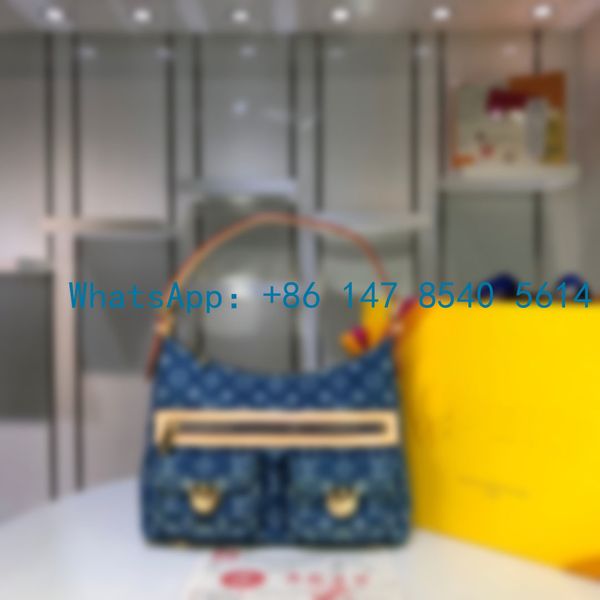 

m44464 the new 2020 fashion versatile large checkerboard capacity large shoulder cross-body handbag pillow bag ladies casual bag