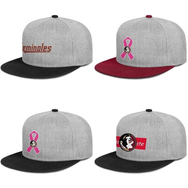 

florida state seminoles football logo for men and women flat edge baseball adjustable cap design blank team hats football logo pink usa, Blue;gray
